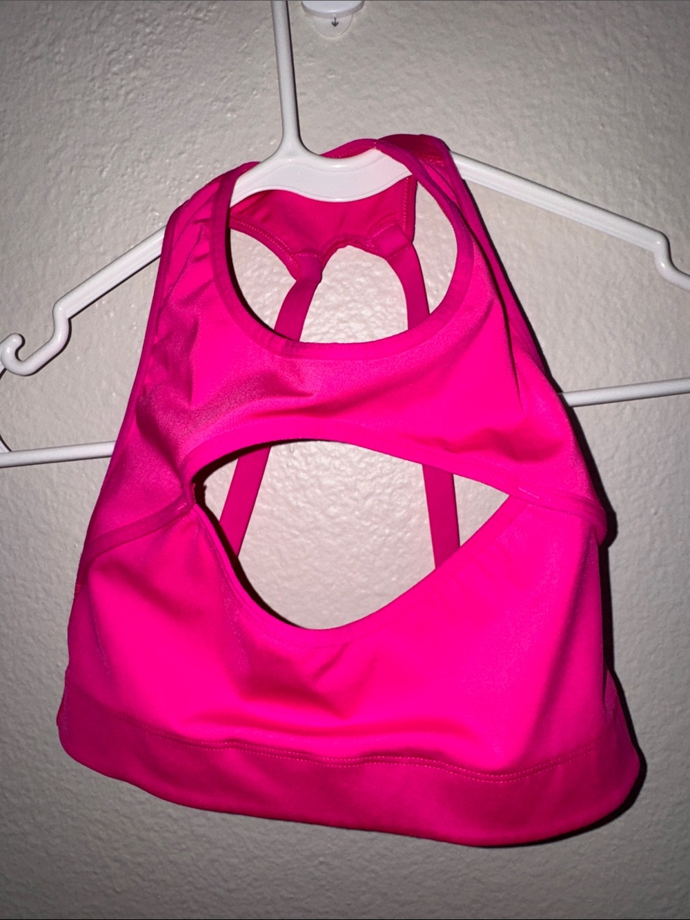 Savage X Fenty Hot Pink Racerback Sports Bra